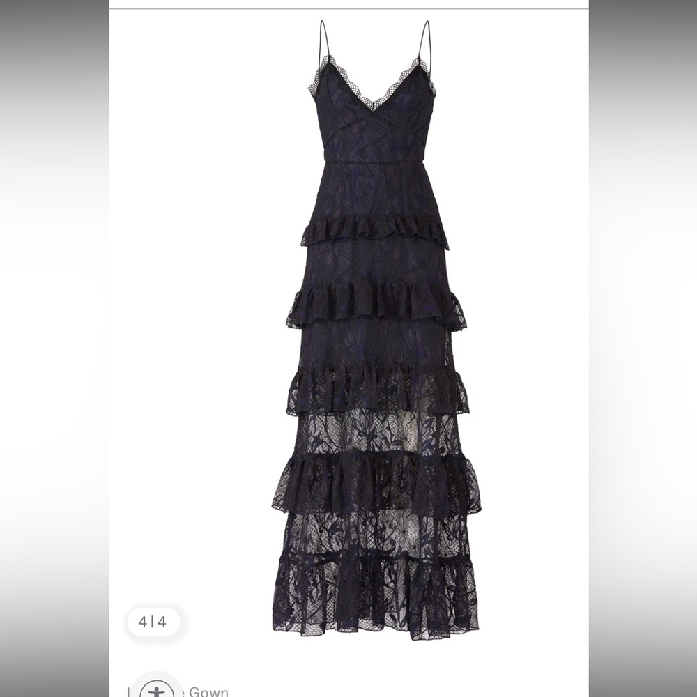NICHOLAS Navy and White Striped Dress - Picture 4 of 14
